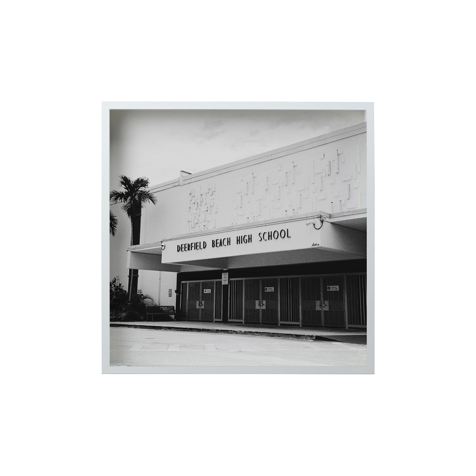 Square Signature Landmark Photograph Prints (B&W)