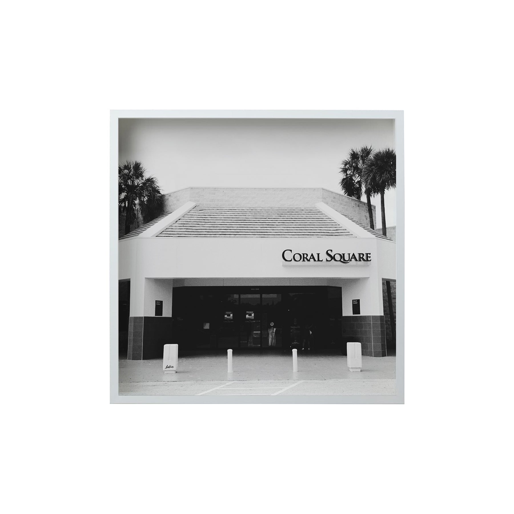 Square Signature Landmark Photograph Prints (B&W)