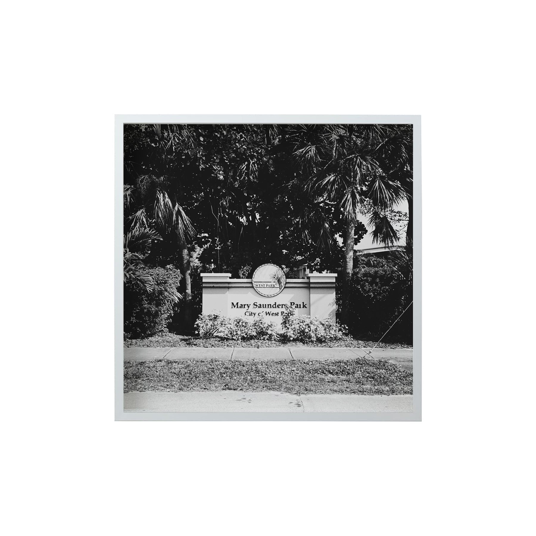 Square Signature Landmark Photograph Prints (B&W)