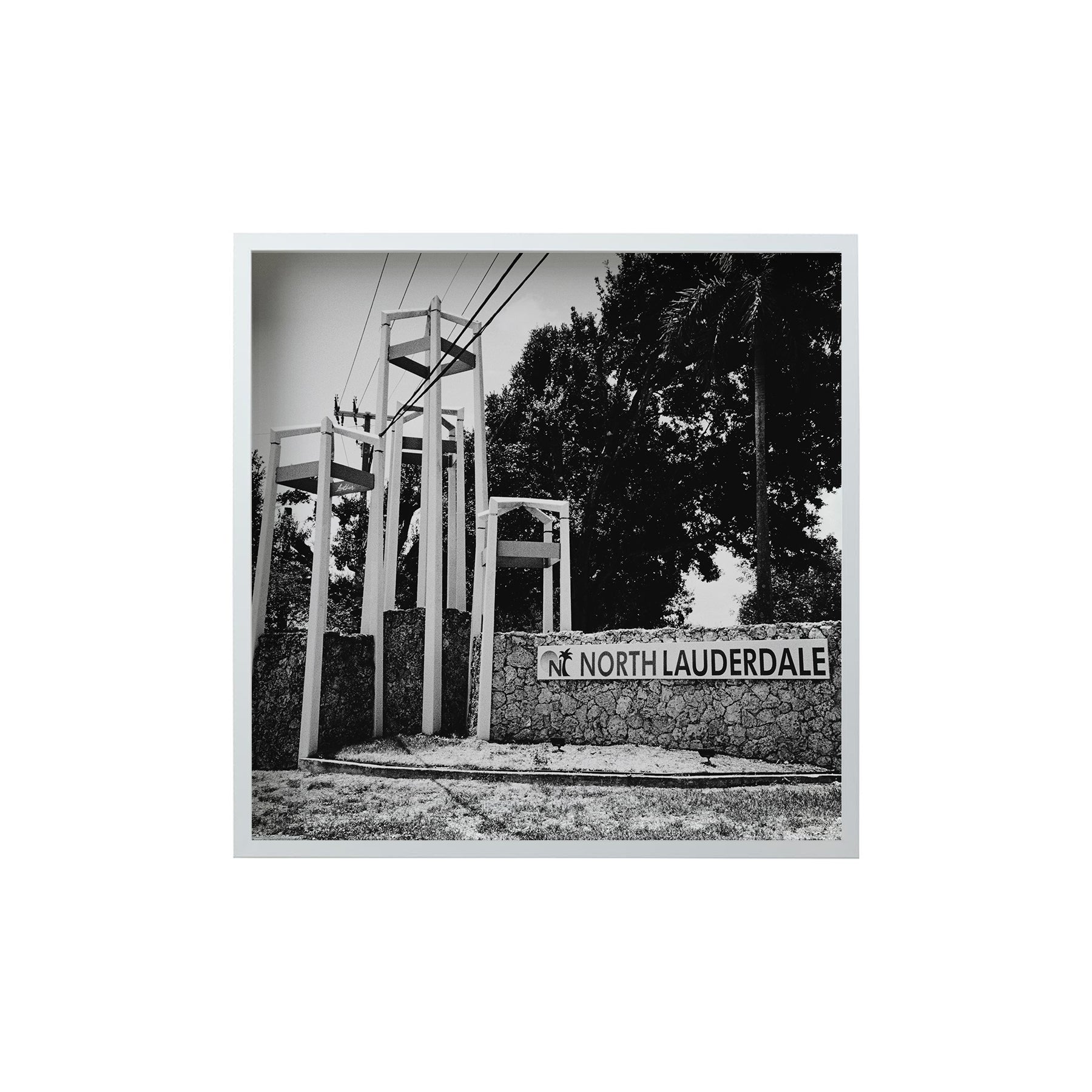 Square Signature Landmark Photograph Prints (B&W)