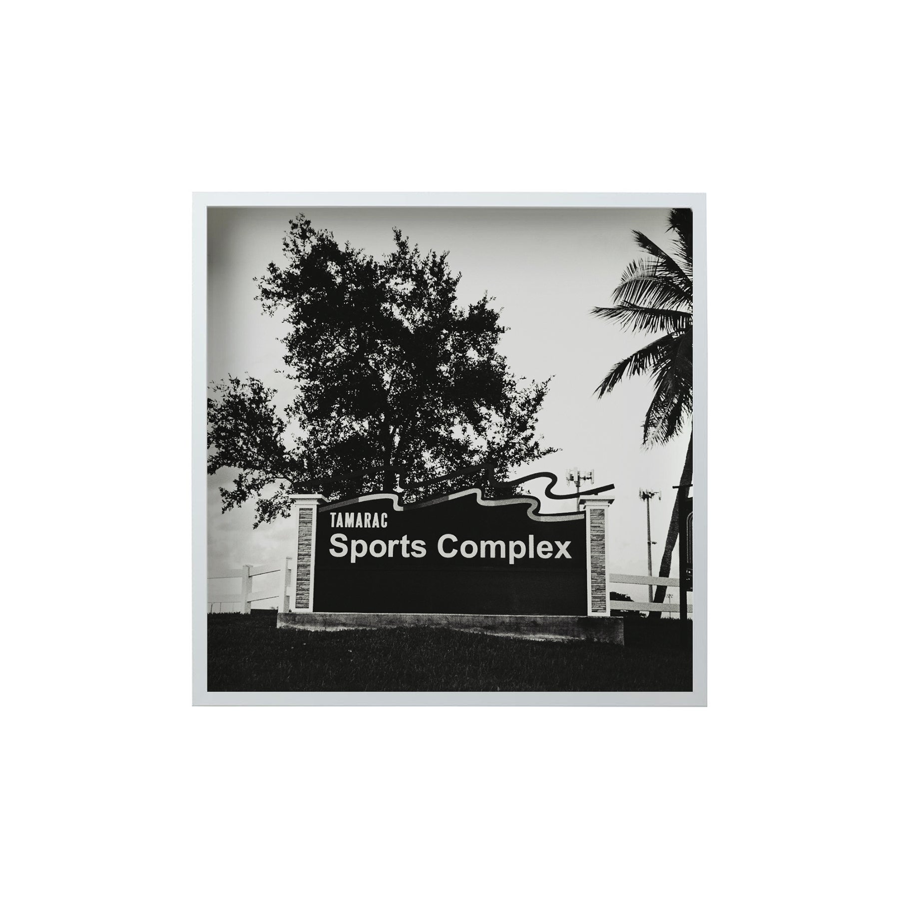 Square Signature Landmark Photograph Prints (B&W)