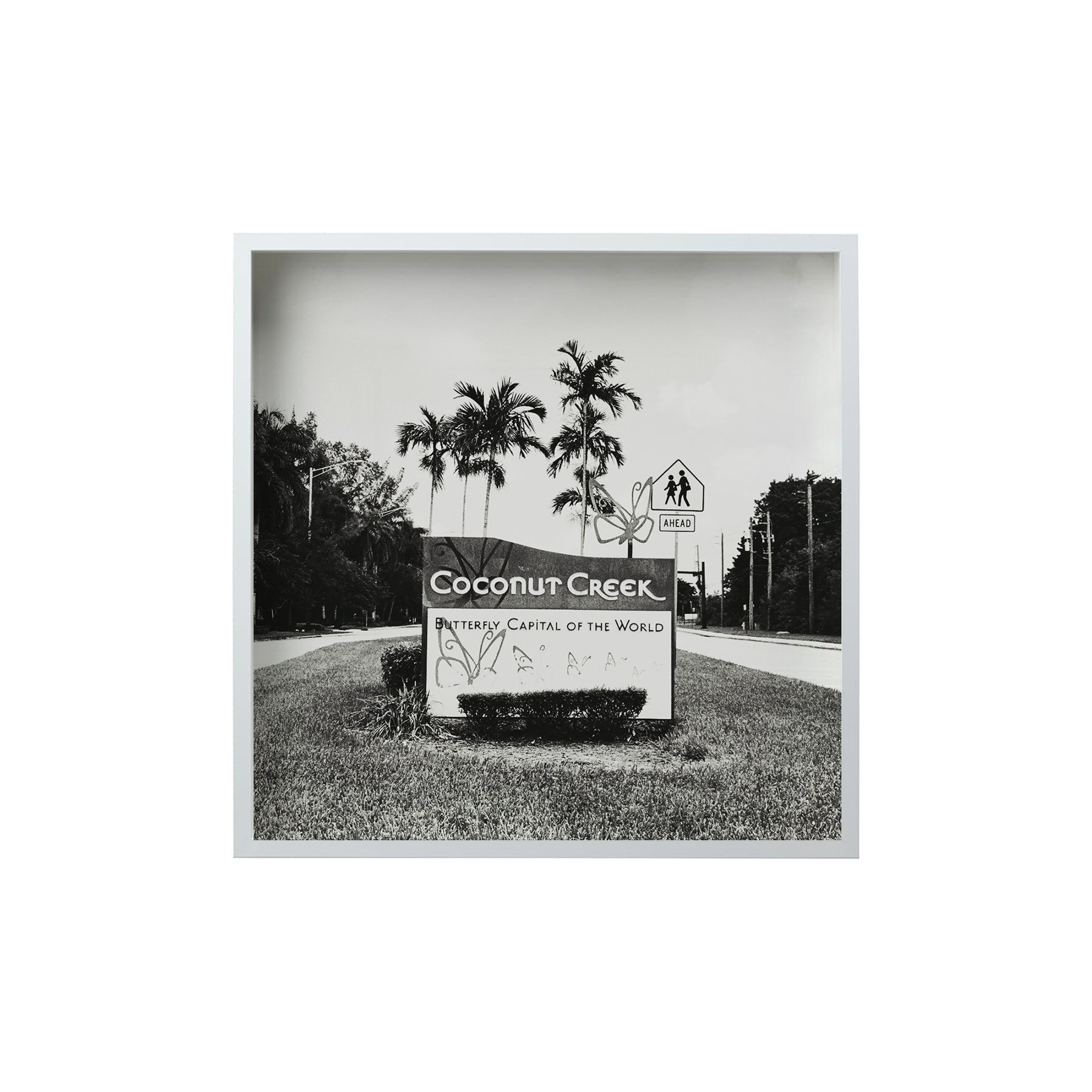 Square Signature Landmark Photograph Prints (B&W)