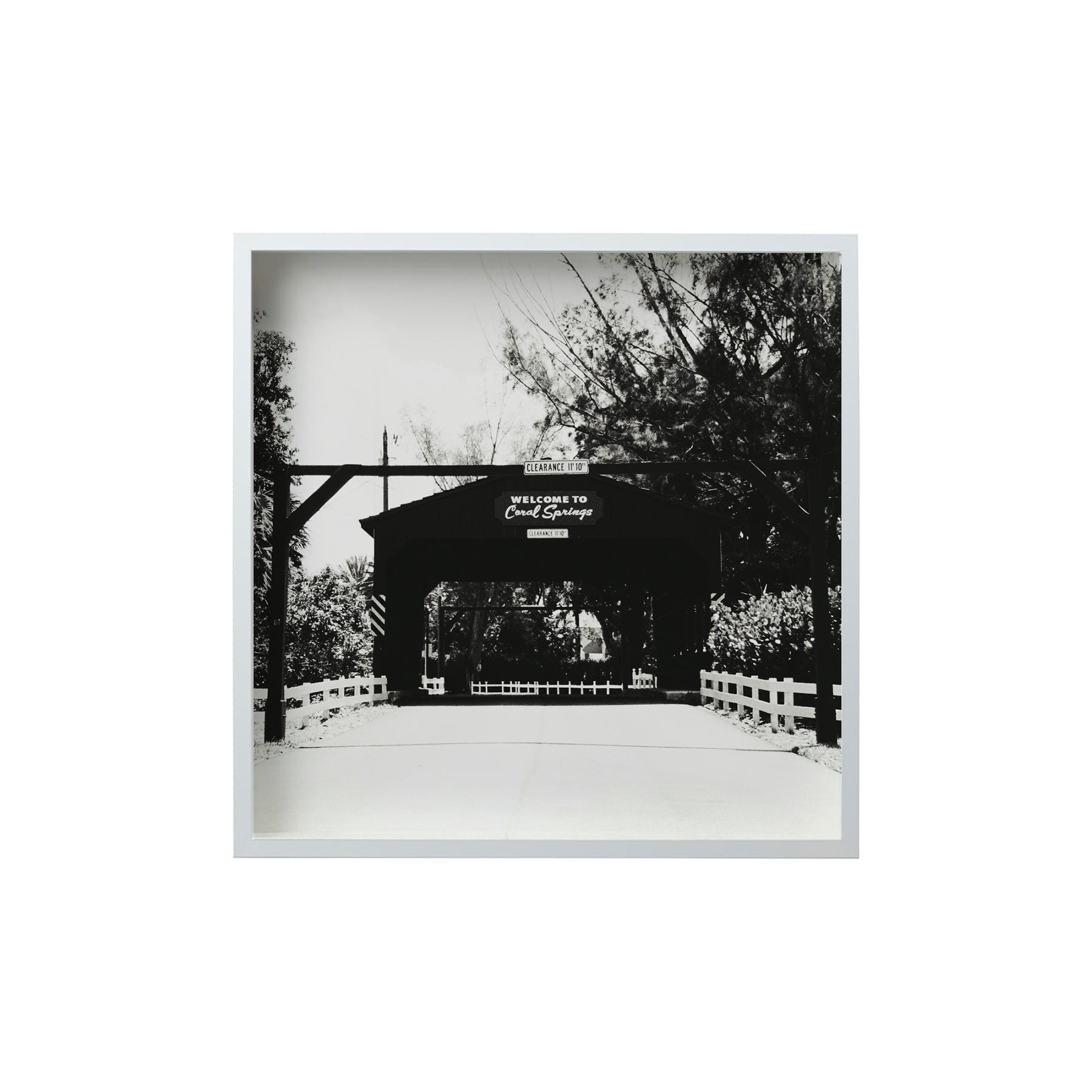 Square Signature Landmark Photograph Prints (B&W)