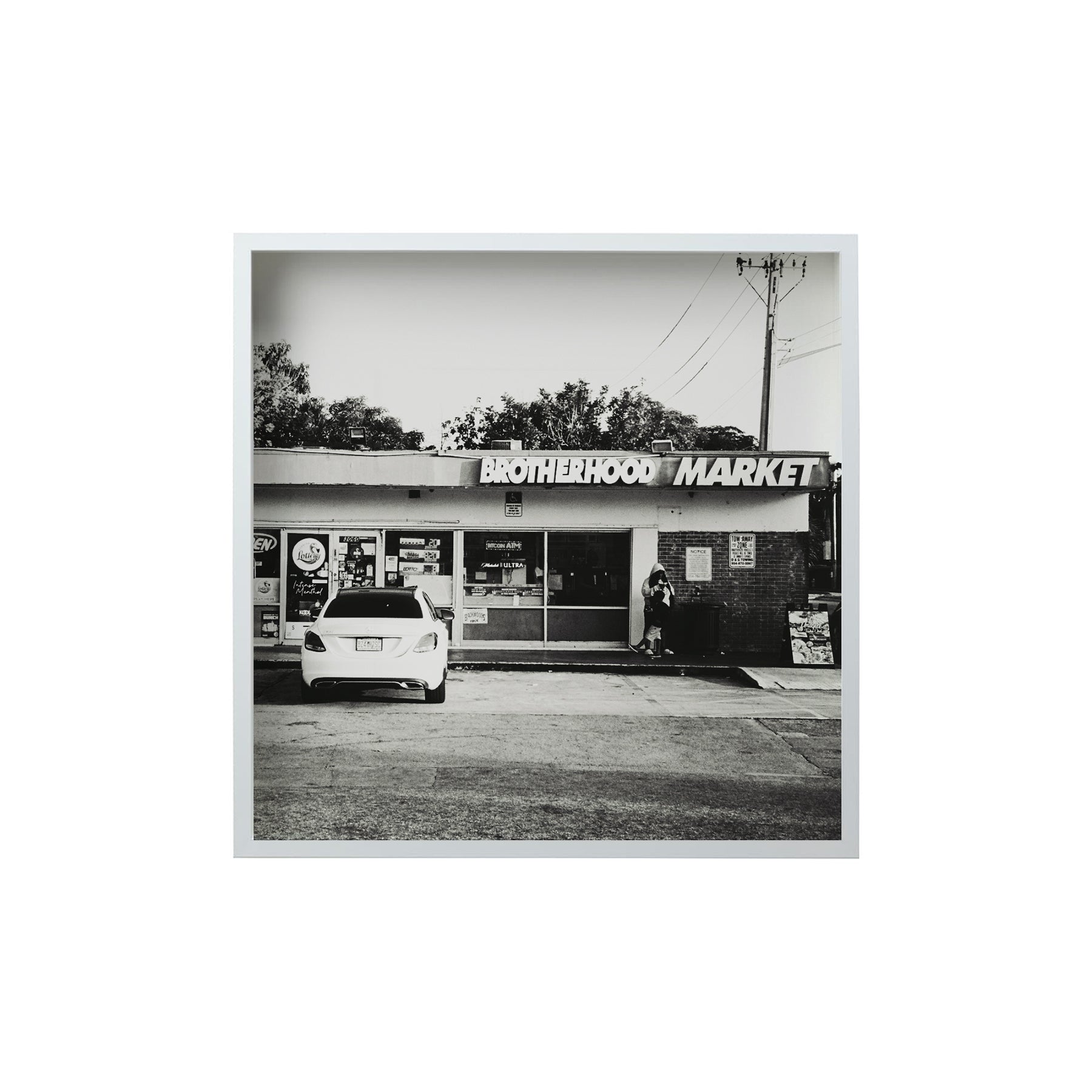 Square Signature Landmark Photograph Prints (B&W)