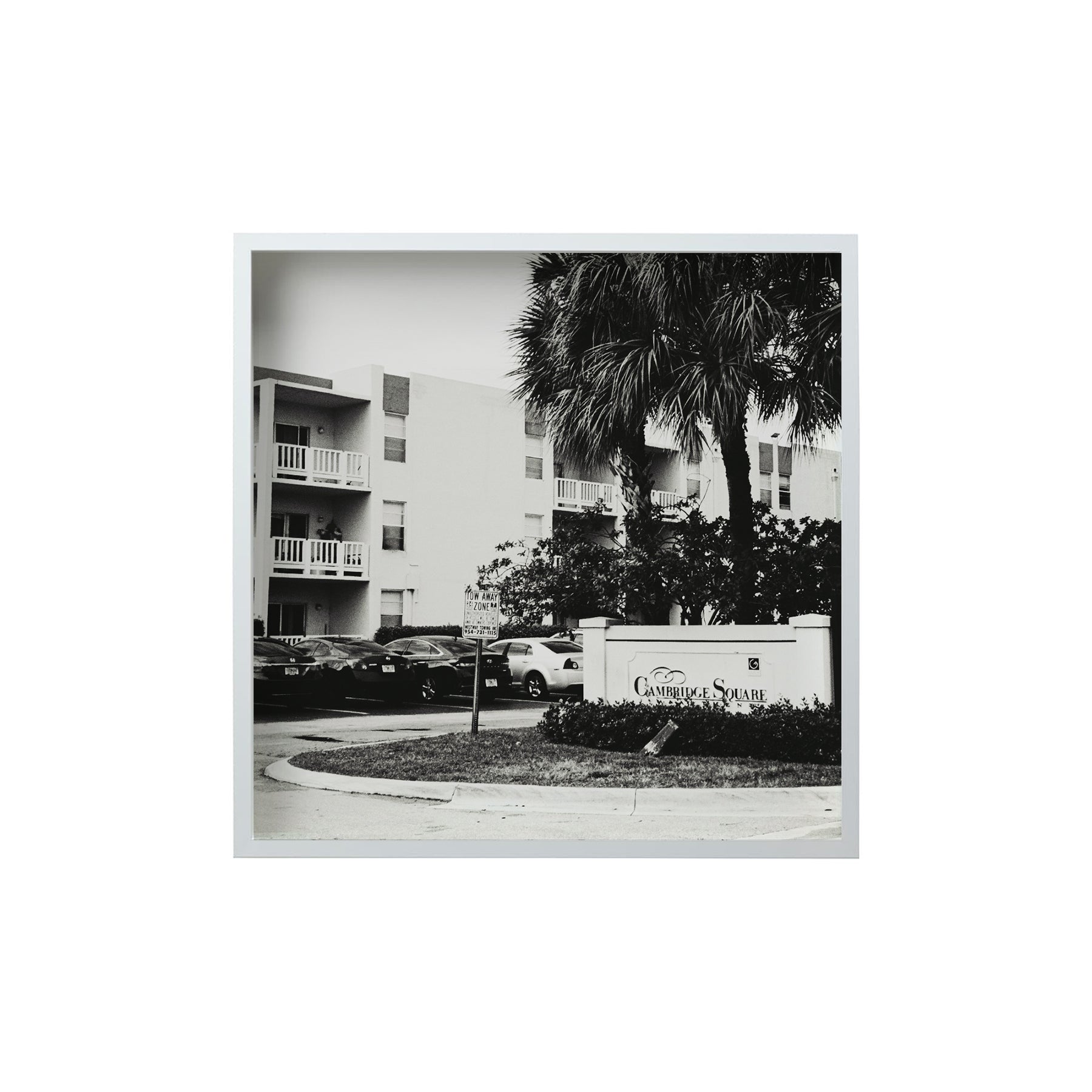 Square Signature Landmark Photograph Prints (B&W)