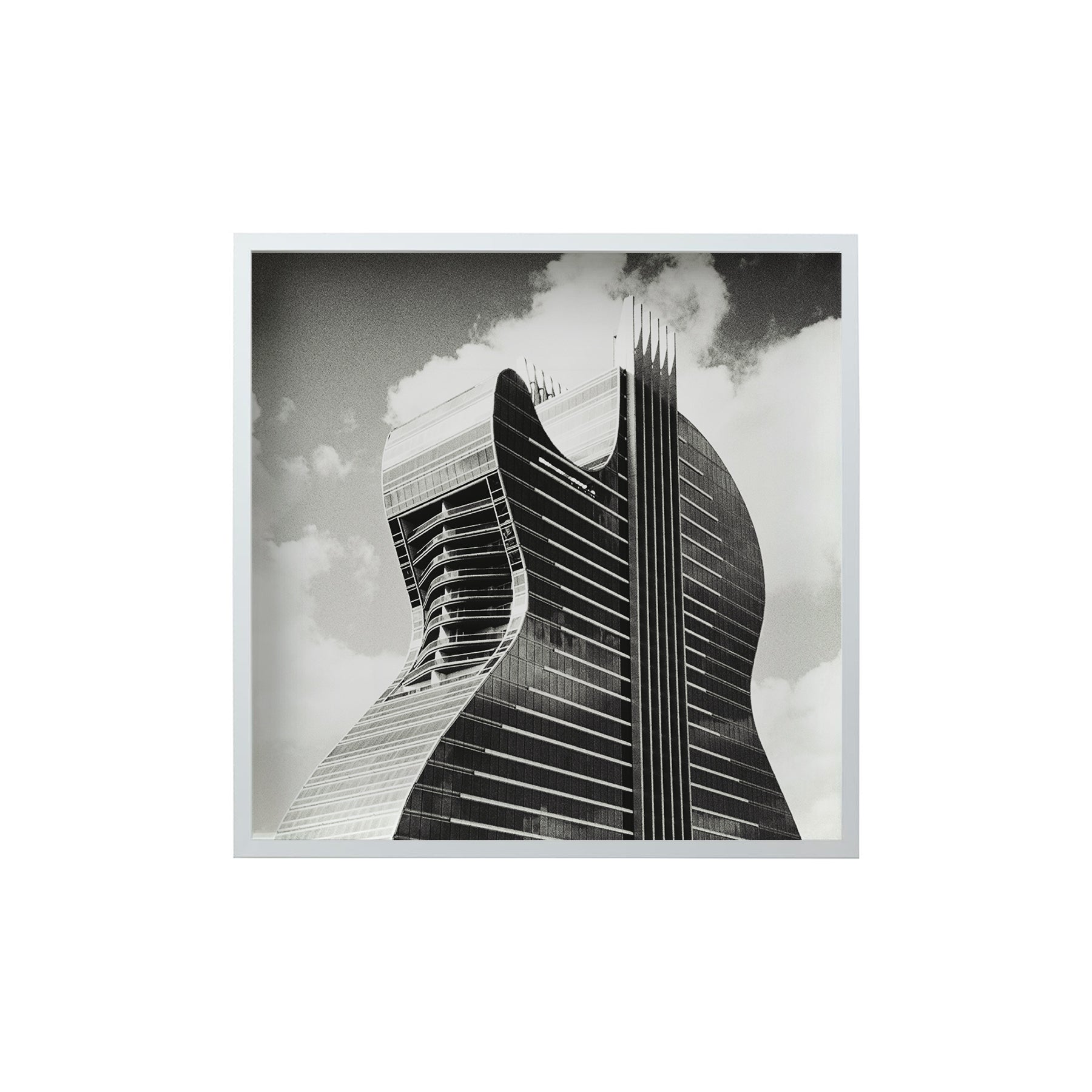 Square Signature Landmark Photograph Prints (B&W)