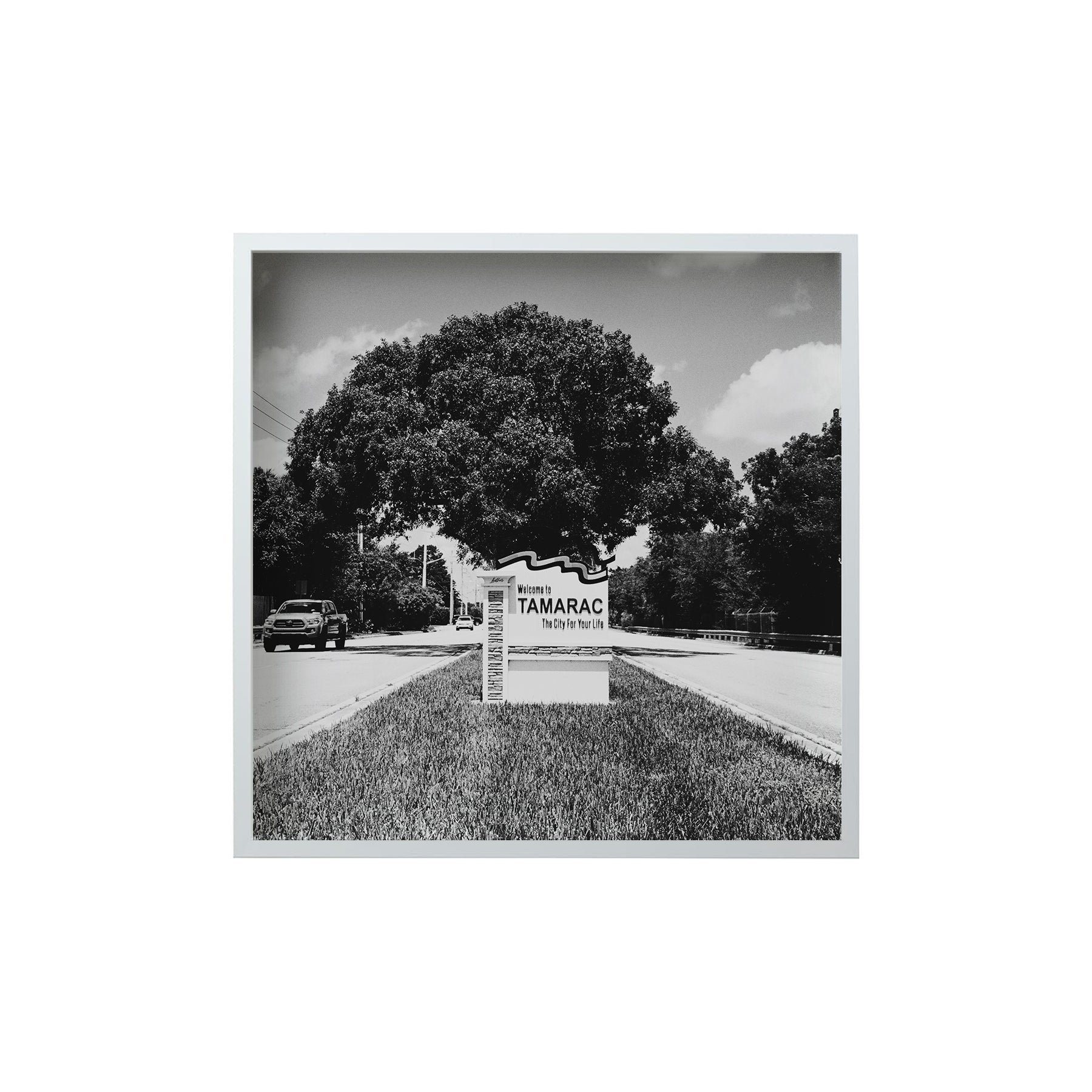 Square Signature Landmark Photograph Prints (B&W)