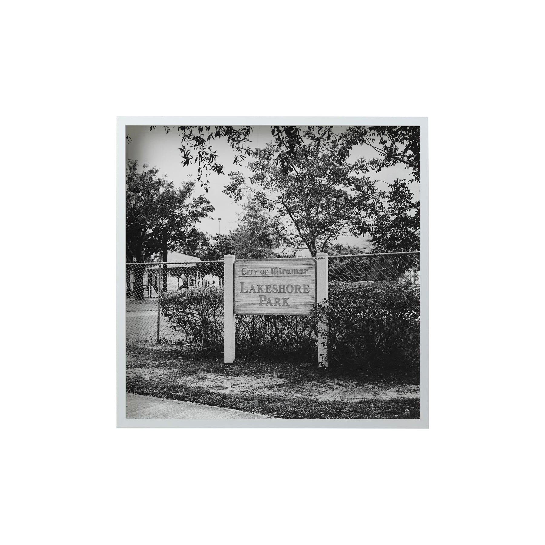 Square Signature Landmark Photograph Prints (B&W)