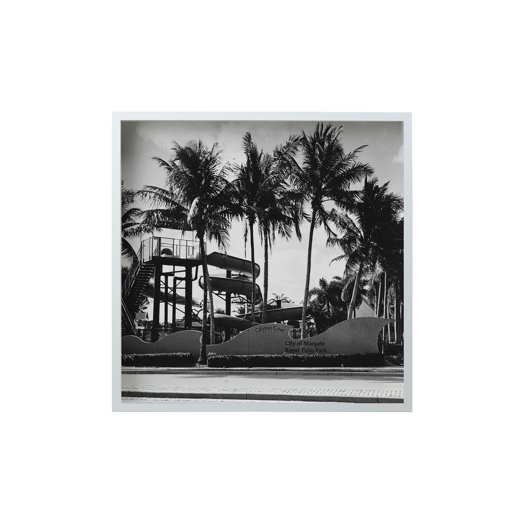 Square Signature Landmark Photograph Prints (B&W)