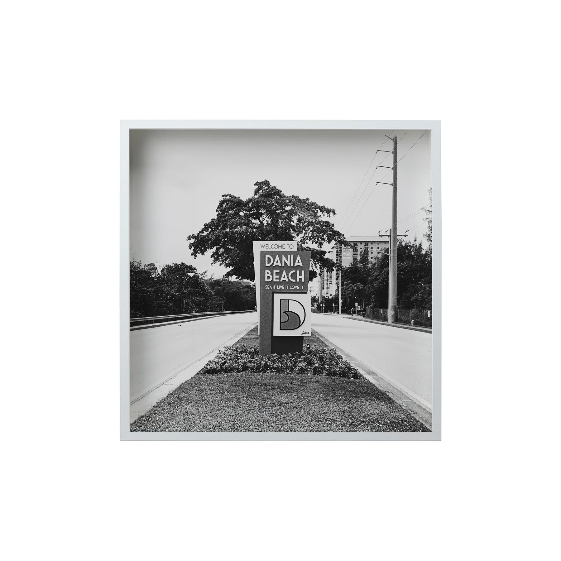 Square Signature Landmark Photograph Prints (B&W)