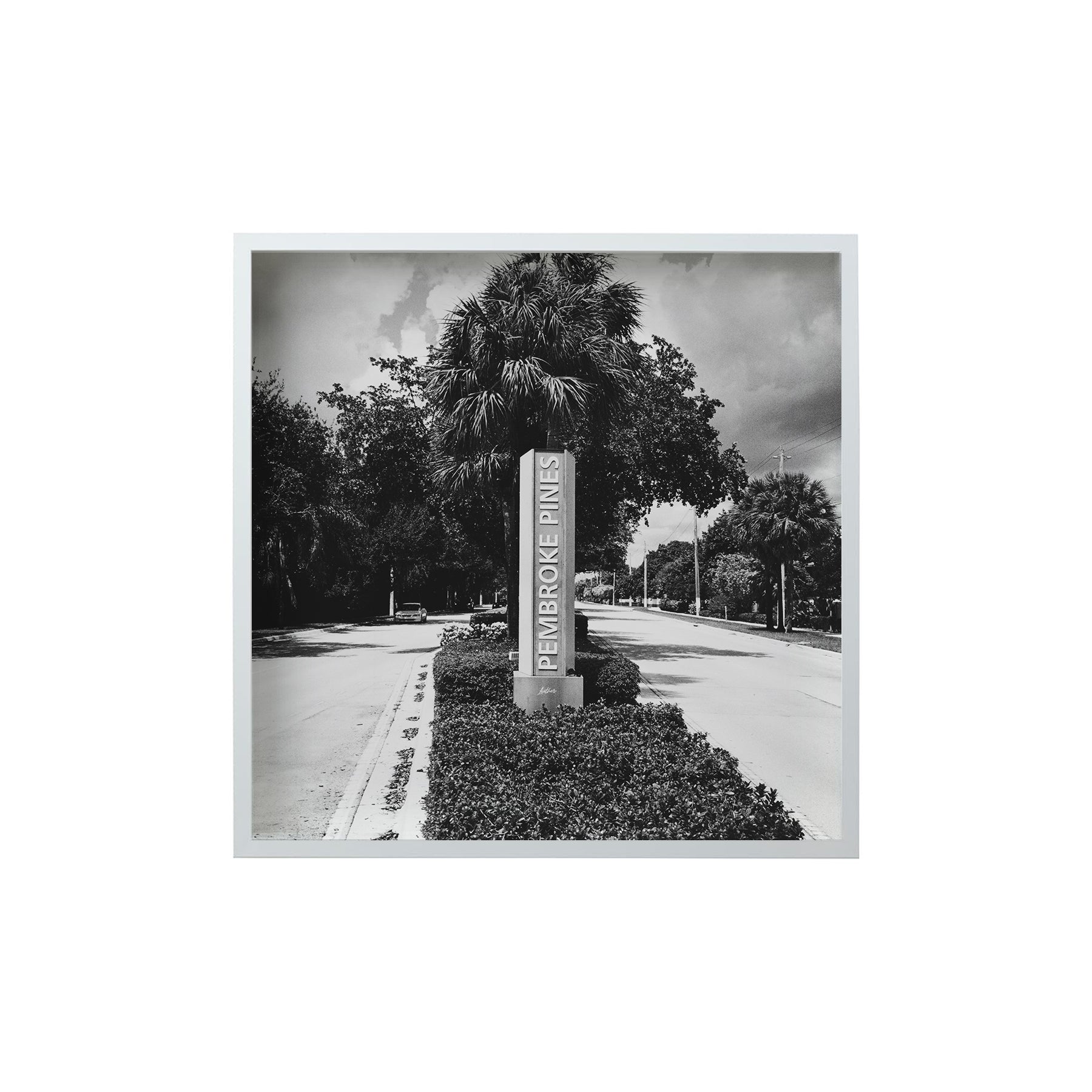 Square Signature Landmark Photograph Prints (B&W)